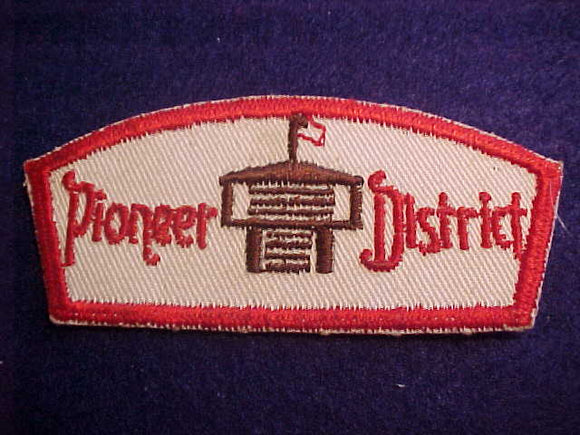 PIONEER DISTRICT, CENTRAL INDIANA COUNCIL