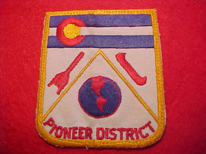 PIONEER DISTRICT, COLORADO COUNCIL, USED