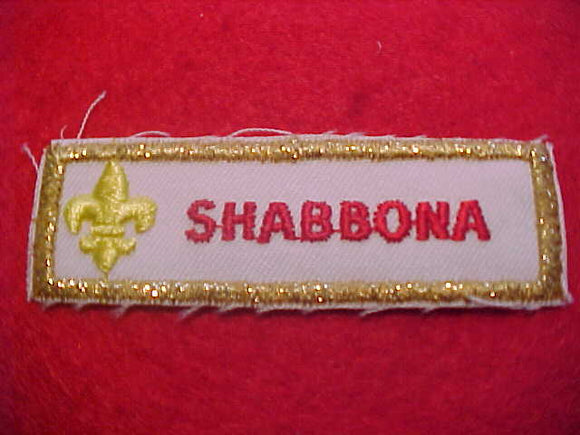 SHABBONA DISTRICT