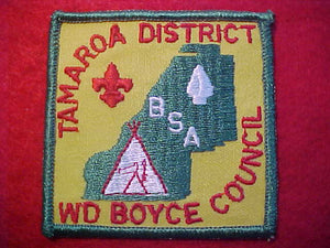 TAMAROA DISTRICT, W. D. BOYCE COUNCIL