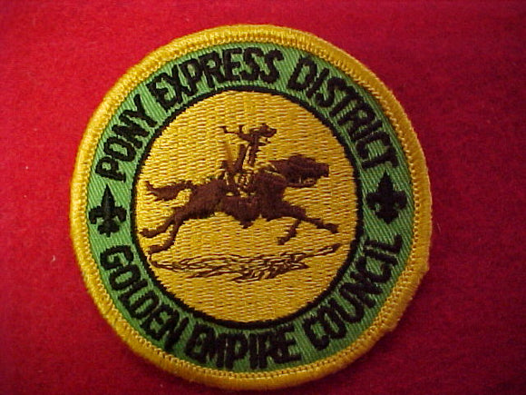pony express district, golden empire council