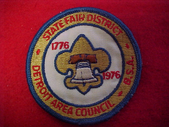 state fair district, detroit area council, 1776-1976, used