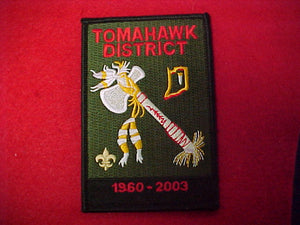 tomahawk district, 1960-2003, (indiana)