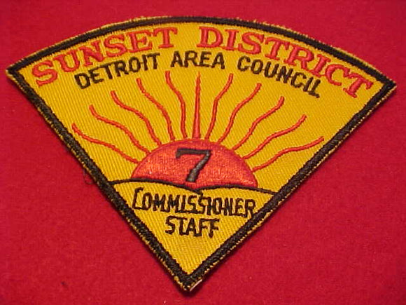 1950'S, DETROIT AREA C., SUNSET DISTRICT COMMISSIONER STAFF