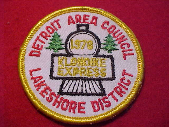 1978, DETROIT AREA C., LAKESHORE DISTRICT KLONKIKE EXPRESS