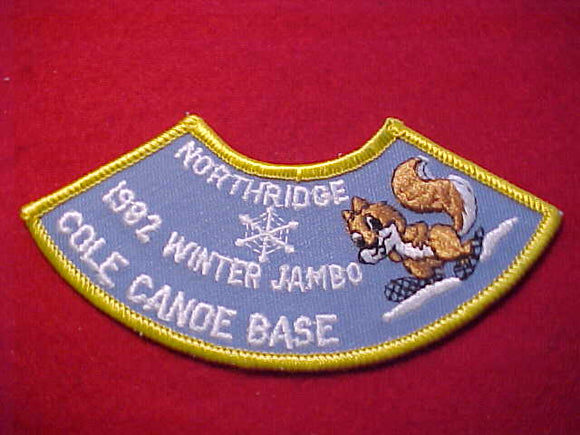 1982, DETROIT AREA C., NORTHRIDGE DISTRICT COLE CANOE BASE WINTER JAMBO
