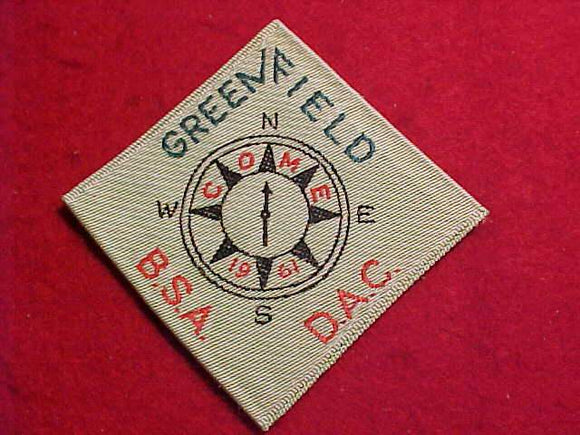 1961 DETROIT AREA C., GREENFIELD DISTRICT, WOVEN