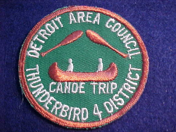 1950'S, DETROIT AREA C., DISTRICT 4 THUNDERBIRD CANOE TRIP