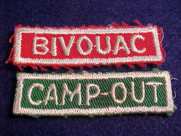 1950'S, DETROIT AREA C., DISTRICT 6 SEGMENTS (BIVOUAC & CAMP-OUT)