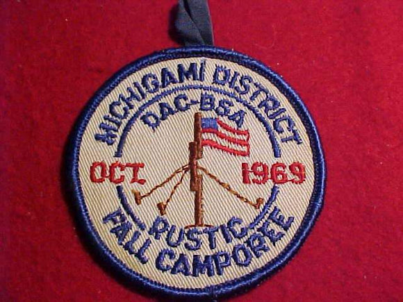 1969 DETROIT AREA C., MICHIGAMI DISTRICT, RUSTIC FALL CAMPOREE