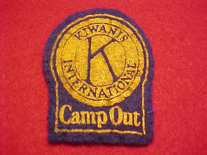 1940'S, DETROIT AREA C., KIWANIS INTERNATIONAL CAMPOUT, FELT, USED