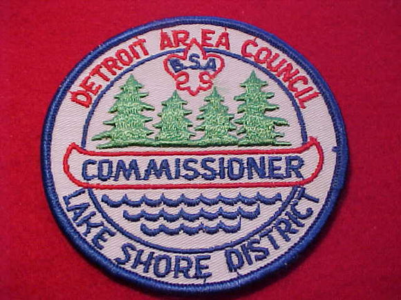 1960'S, DETROIT AREA C., LAKE SHORE DISTRICT COMMISSIONER