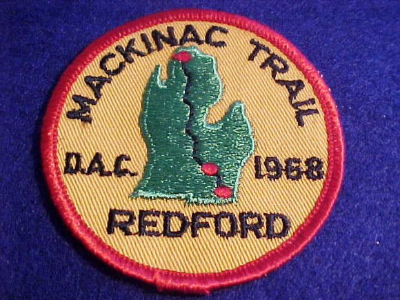 1968, DETROIT AREA C., NACKINAC TRAIL, REDFORD DISTRICT