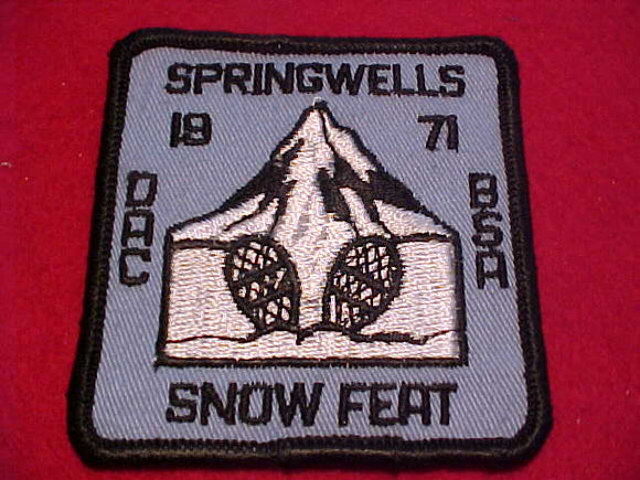 1971, DETROIT AREA C., SPRINGWELLS SNOW FEAT
