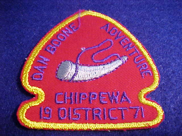 1971, DETROIT AREA C., CHIPPEWA DISTRICT DAN BOONE ADVENTURE