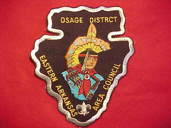 OSAGE DISTRICT JACKET PATCH, EASTERN ARKANSAS AREA C., 6 X 7