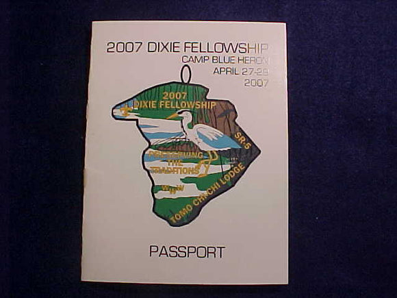 2007  DIXIE FELLOWSHIP PASSPORT, SECTION SR5, 16 PAGES