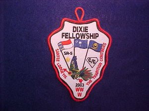 2003 SECTION SR-5 DIXIE FELLOWSHIP, WHITE BKGR.