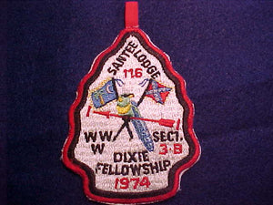 1974 SECTION SE3B DIXIE FELLOWSHIP PATCH