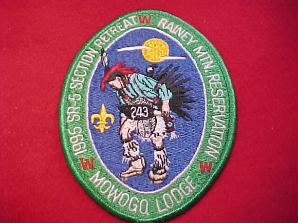 1995 SR-5, DIXIE SECTION RETREAT, HOST LODGE 243-MOWOGO, RAINEY MTN. RESV., GREEN BDR.
