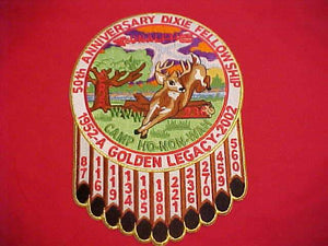 2002 DIXIE FELLOWSHIP JACKET PATCH, SECTION SR5, CAMP HOH-NON-WAH