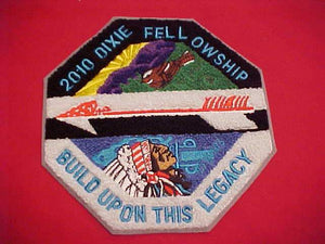 2010 DIXIE FELLOWSHIP JACKET PATCH, SECTION SR5, CHENILLE