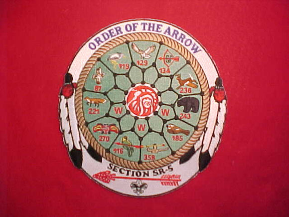 1996 SR5 DIXIE SECTION JACKET PATCH, NO DATE ON PATCH