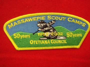 otetiana c sa7 (1669), massawepie scout camps, 50 years, 1952-2002
