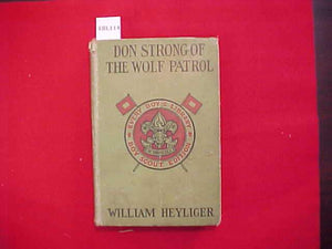 DON STRONG OF THE WOLF PATROL, WILLIAM HEYLIGER, TYPE 2A, GREEN COVER, PRINTED 1920-21, FADED/DISCOLORED COVER