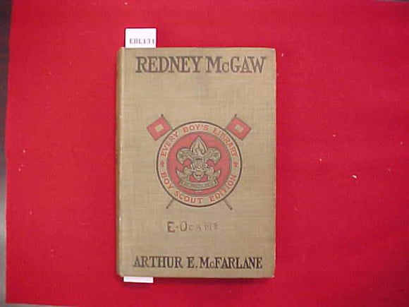 REDNEY MCGAW, ARTHUR E. MCFARLANE, TYPE 2A, KHAKI COVER, PRINTED 1915, DISCOLORED/WORN COVER, SOME LOOSE PAGES