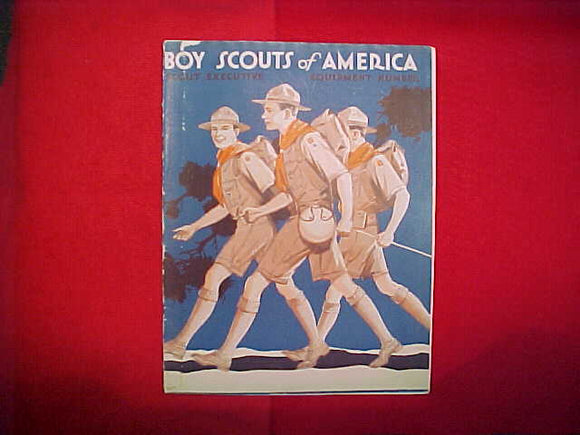 1932 BOY SCOUTS OF AMERICA SCOUT EXECUTIVE EQUIPMENT NUMBER,BLANK BOTTOM,8.5
