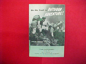 1956 ON THE TRAIL TO OUTDOOR ADVENTURE,6" X 9",26 PAGES, LOOSE COVER