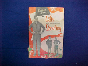 1958 GIFTS IN THE FINEST TRADITION OF SCOUTING,6" X 9",27 PAGES,POOR CONDITION
