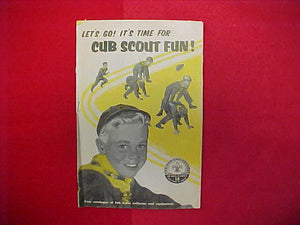 1960 CUB SCOUT FUN UNIFORMS AND EQUIPMENT,6" X 9",11 PAGES
