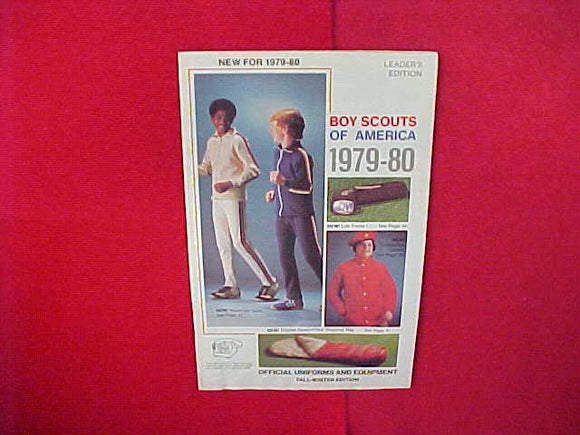 1979-80 OFFICIAL UNIFORMS AND EQUIPMENT,BSA LEADER'S EDITION,5.5 X 8.5,48 PAGES