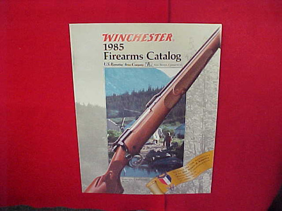 1985 WINCHESTER FIREARMS CATALOG WITH BSA 75TH ANNIVERSARY RIFLES,8.5 X 11,32 PAGES