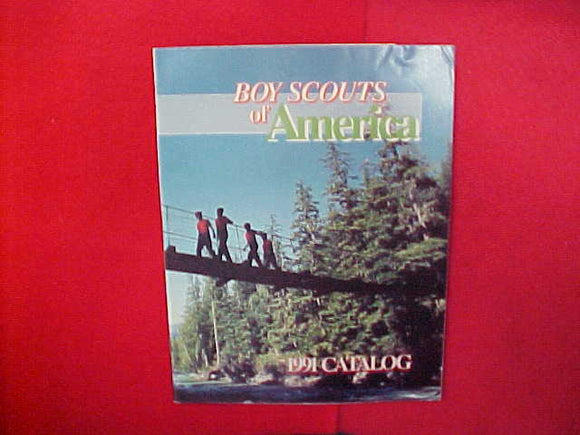 1991 BOY SCOUTS OF AMERICA CATALOG,8.5 X 11,23 PAGES