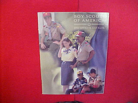 1996 BOY SCOUTS OF AMERICA OFFICIAL CATALOG,8.5 X 11,107 PAGES