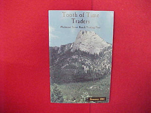 2001 PHILMONT TOOTH OF TIME TRADERS CATALOG,5.5 X 8.5,65 PAGES
