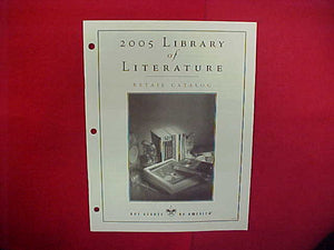2005 LIBRARY OF LITERATURE/AUDIOVISUAL PRODUCTS RETAIL CATALOG,8.5 X 11,23 PAGES