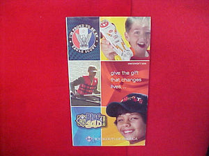 2009 BSA GIVE THE GIFT THAT CHANGES LIVES CATALOG,6" X 10.5",50 PAGES