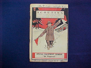 DECEMBER 1917 SCOUTING EQUIPMENT NUMBER CATALOG, 5.5" X 8", 128 PAGES, VERY GOOD CONDITION