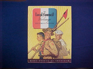 1939 THE LOCAL COUNCIL EXCHANGE EQUIPMENT NUMBER CATALOG, 8" X 10.5", 78 PAGES