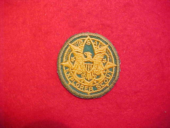EXPLORER SCOUT DESIGN UNIVERSAL BADGE,52 MM(ADULT) PATCH,USED