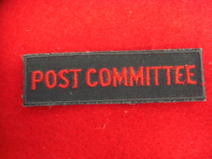 Post Committee 1958-79 Cloth Back