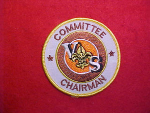 VARSITY SCOUT COMMITTEE CHAIRMAN,WHITE TWILL,1984-89
