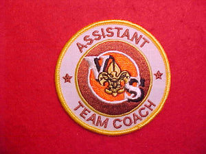 VARSITY SCOUT ASSISTANT TEAM COACH,WHITE TWILL,1984-89