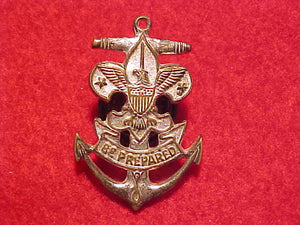SEA SCOUT PIN, OLD STYLE SCREW STUD BACK, 29MM TALL