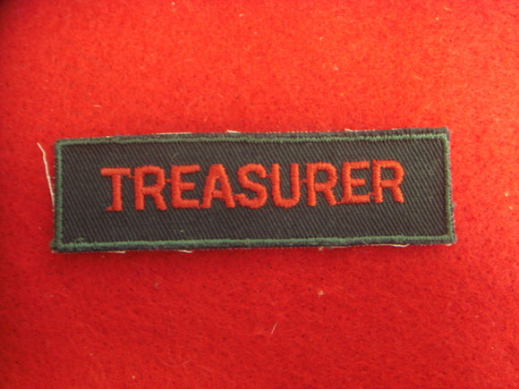 Treasurer 1958-79 Cloth Back
