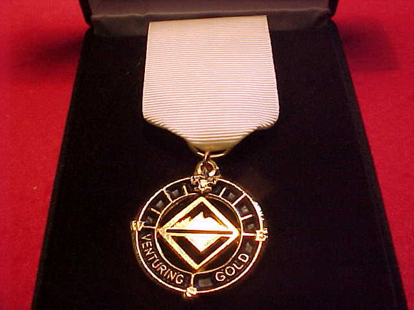 Venturing BSA Gold Award, Pendant is gold & black, issued early 2000's+